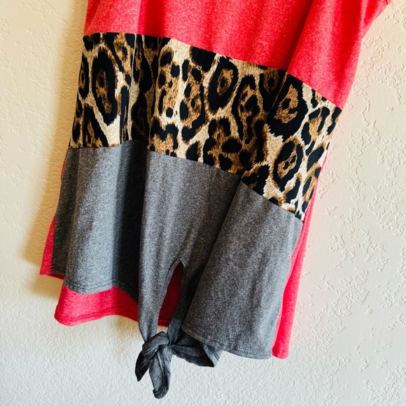 CY Fashion | Leopard pink and grey tank top - Picture 3 of 3